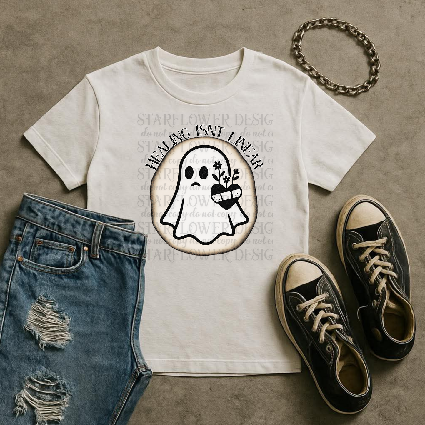 Healing Isn't Linear Adult Graphic Tee