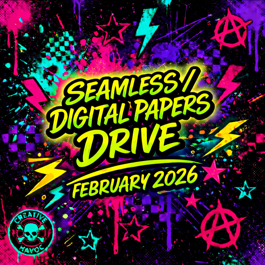 February 2026 Seamless Pattern Drive