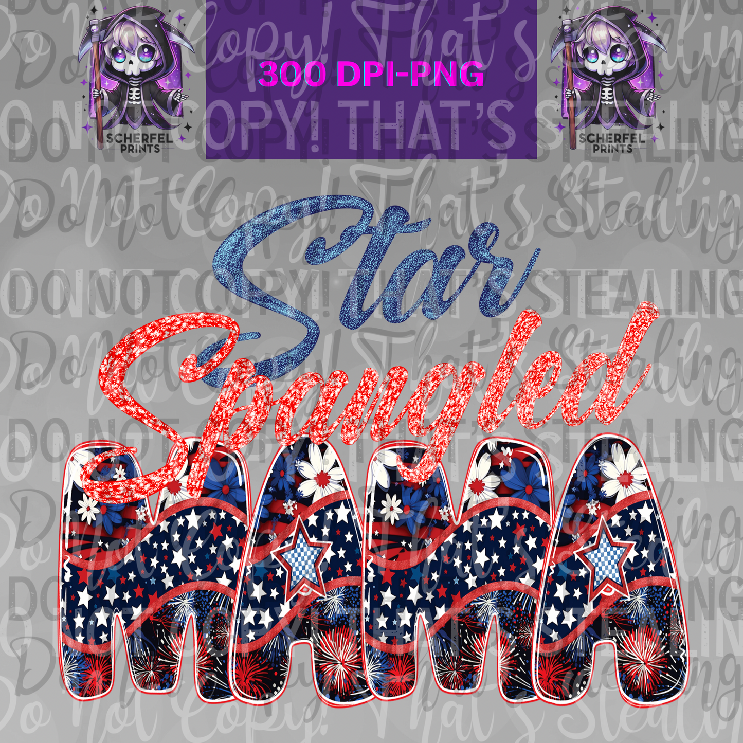 Star Spangled Mama PNG