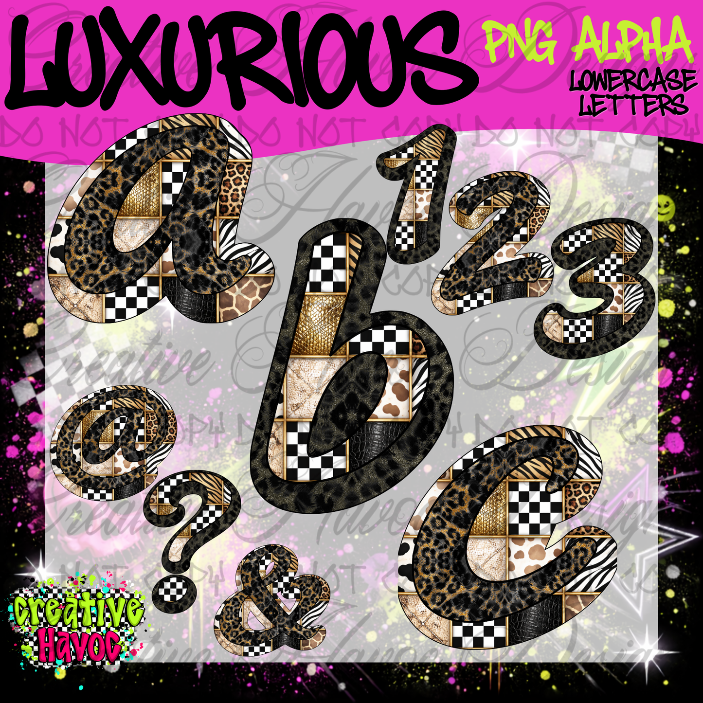 Luxurious Drag-and-Drop alphaset