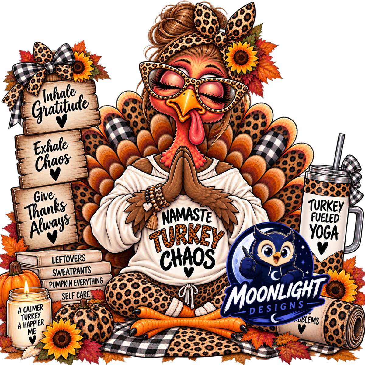 TURKEY & CHAOS CLUB PNG Collab | Fall & Thanksgiving Digital Designs