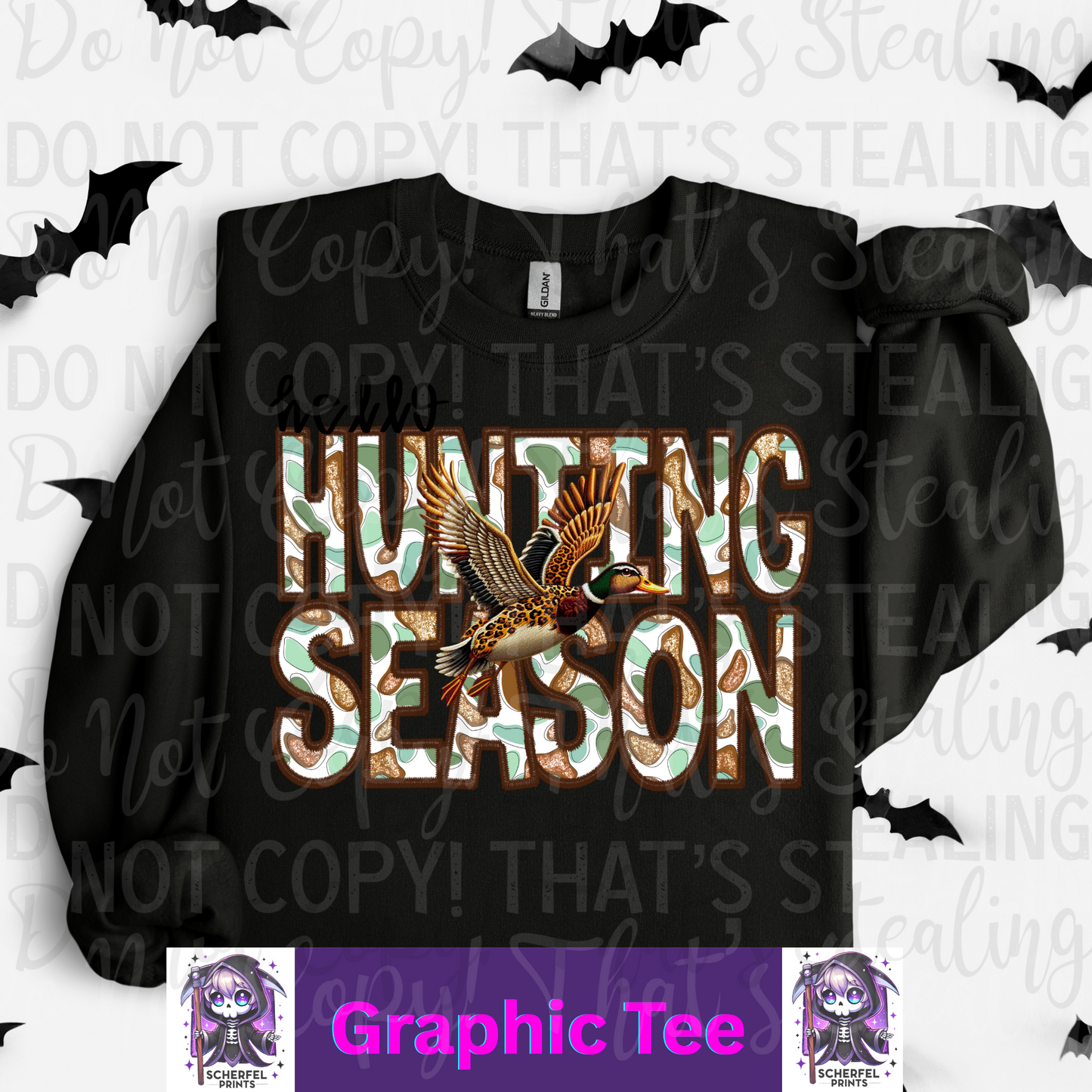 Hunting Season Adult Graphic CREWNECK