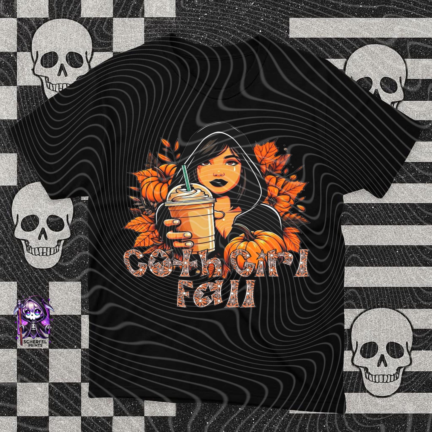 Goth Girl Fall PNG