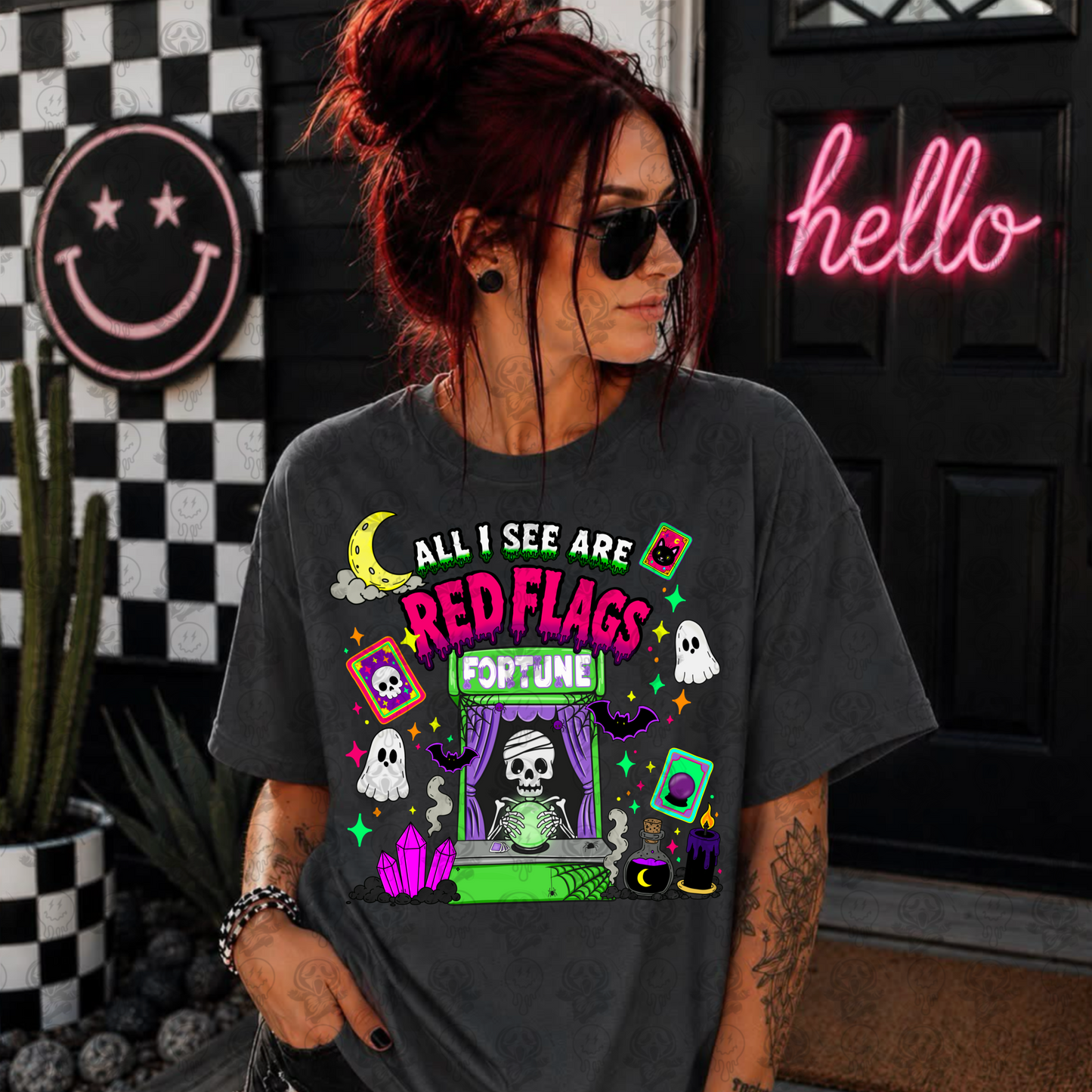 All I see are red flags– Digital T‑Shirt Design