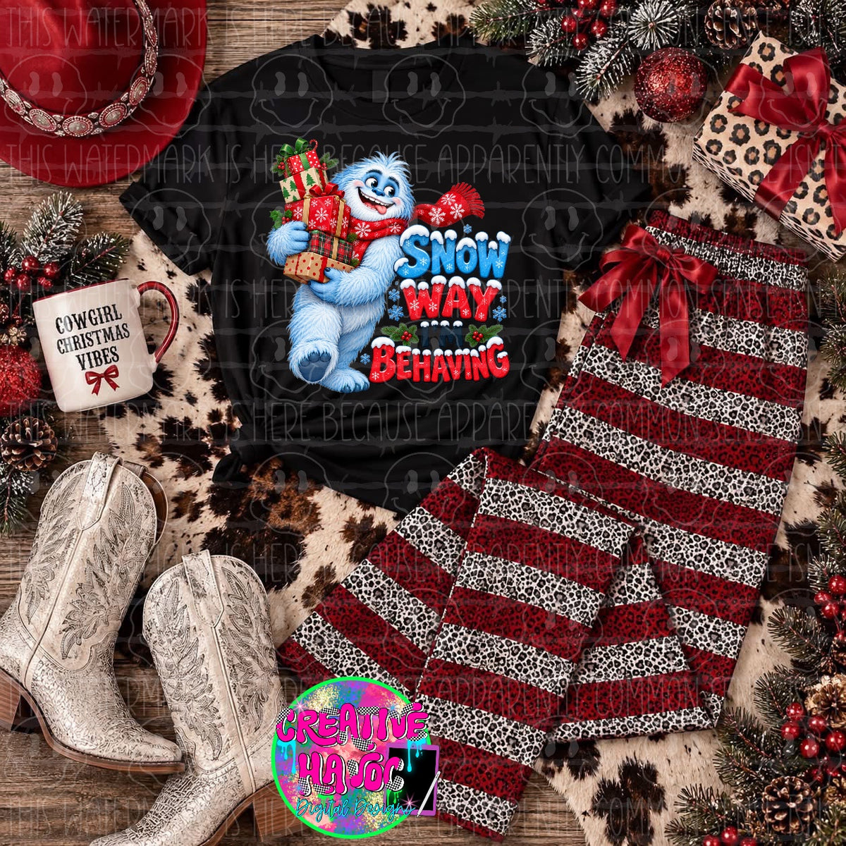 Snow Way I’m Behaving PNG | Christmas Snowman