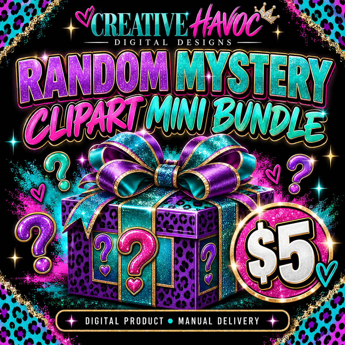 Creative Havoc Random Mystery Clipart Mini Bundle — $5, manual delivery