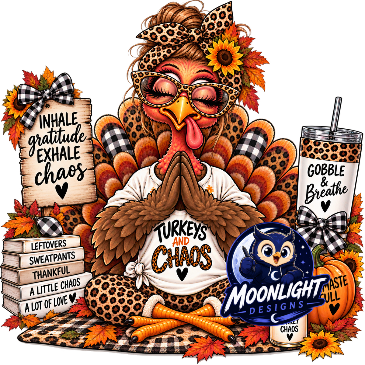 TURKEY & CHAOS CLUB PNG Collab | Fall & Thanksgiving Digital Designs