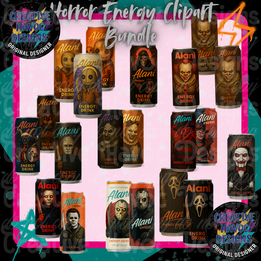 Horror Energy Clipart Bundle – Monster Mash Edition