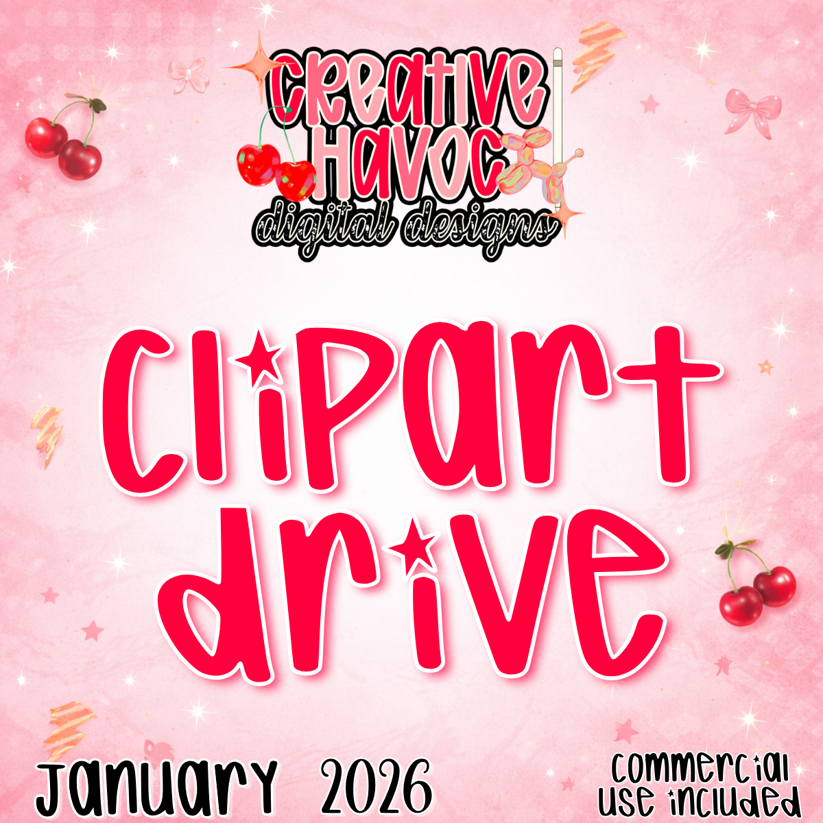 January 2026 Clipart Drive