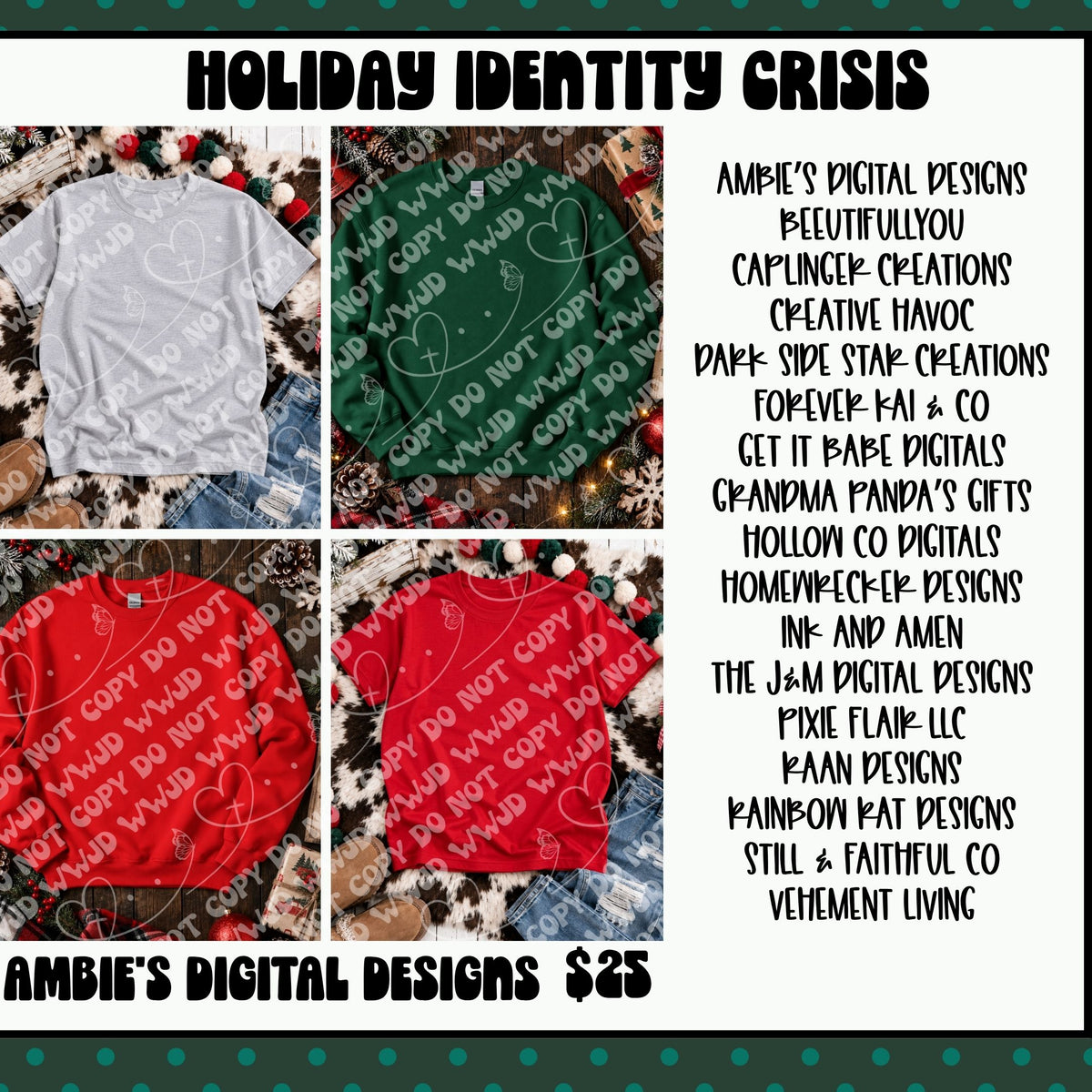 Holiday Identity Crisis Collab | Mixed Holiday Digital Design Bundle designer preview 17