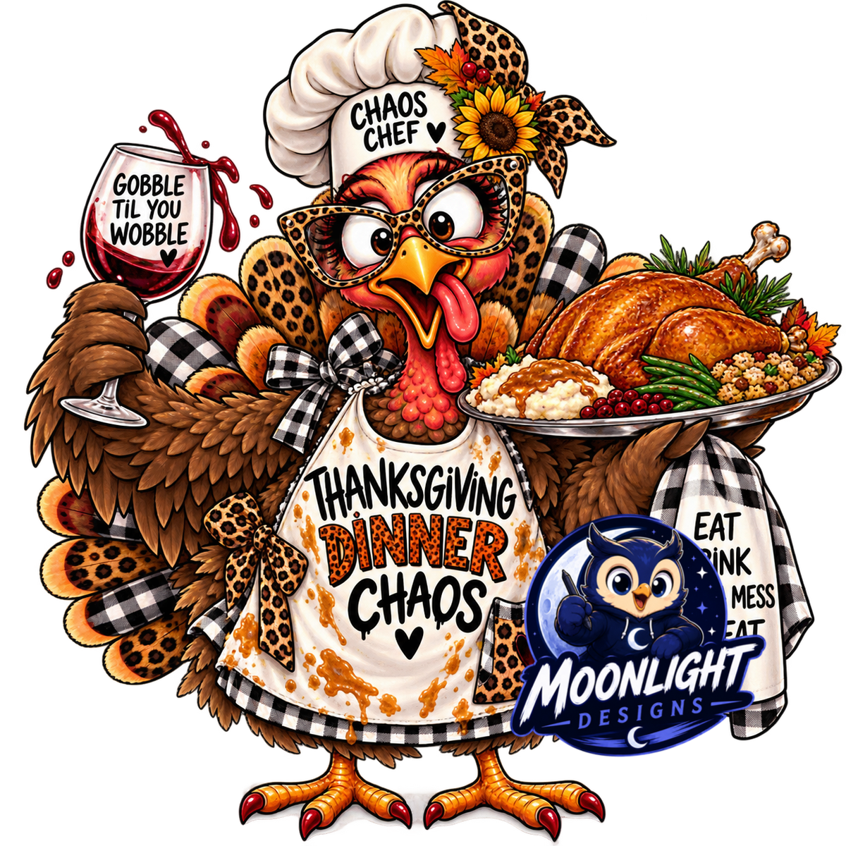 TURKEY & CHAOS CLUB PNG Collab | Fall & Thanksgiving Digital Designs