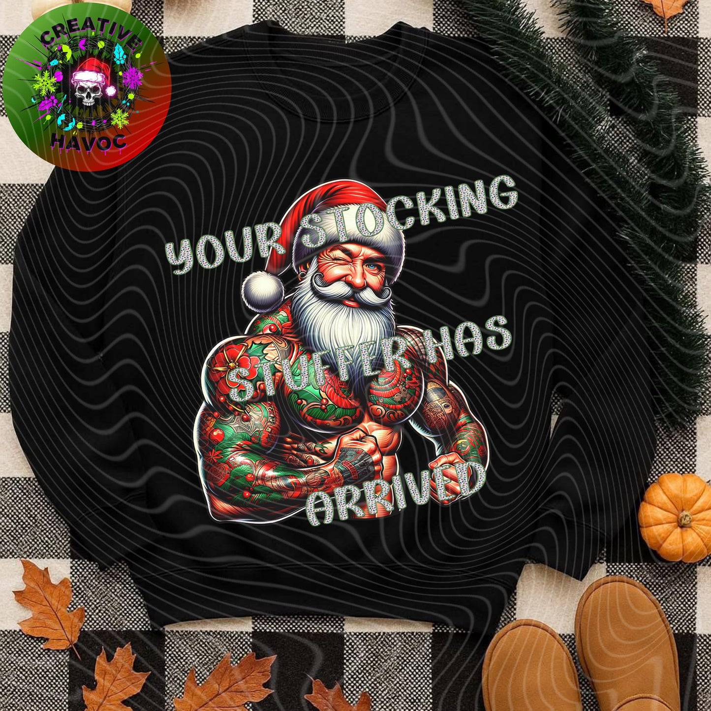 Naughty List Certified: Holiday PNG Bundle *Choose your SANTA*