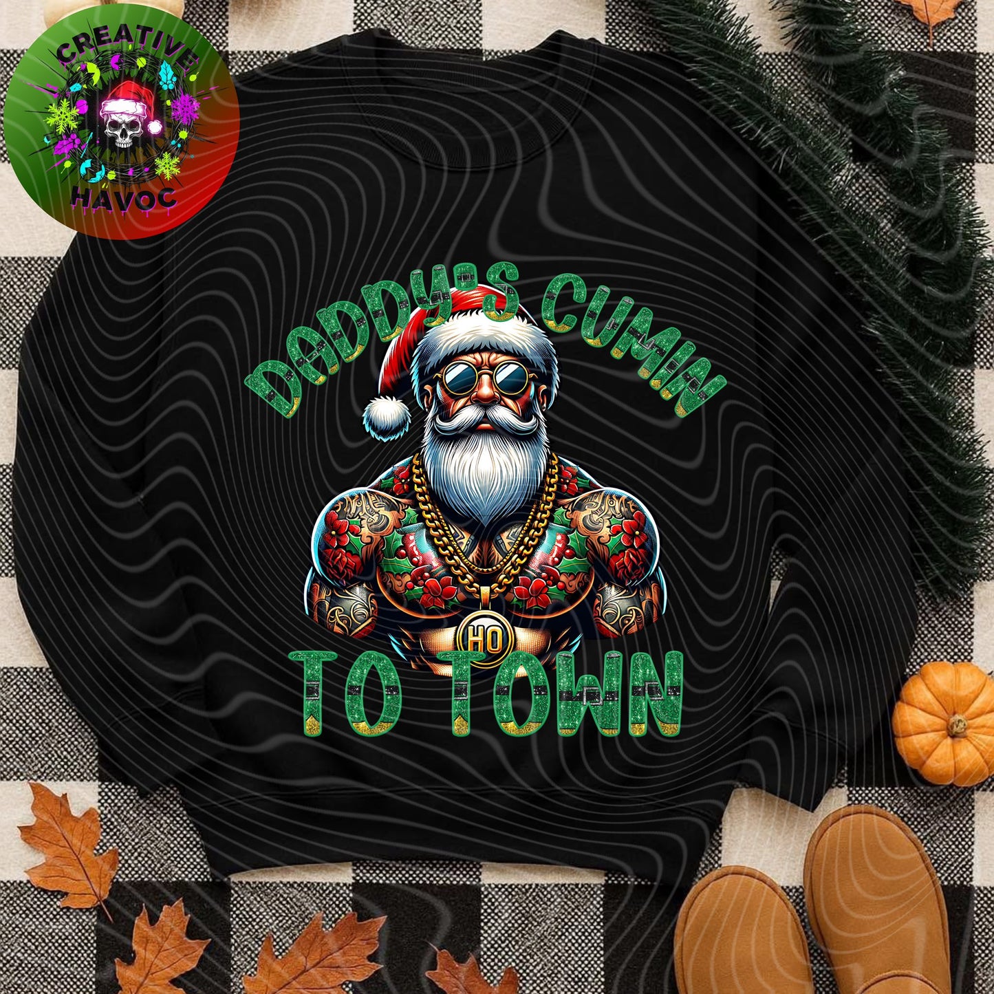 Naughty List Certified: Holiday PNG Bundle *Choose your SANTA*