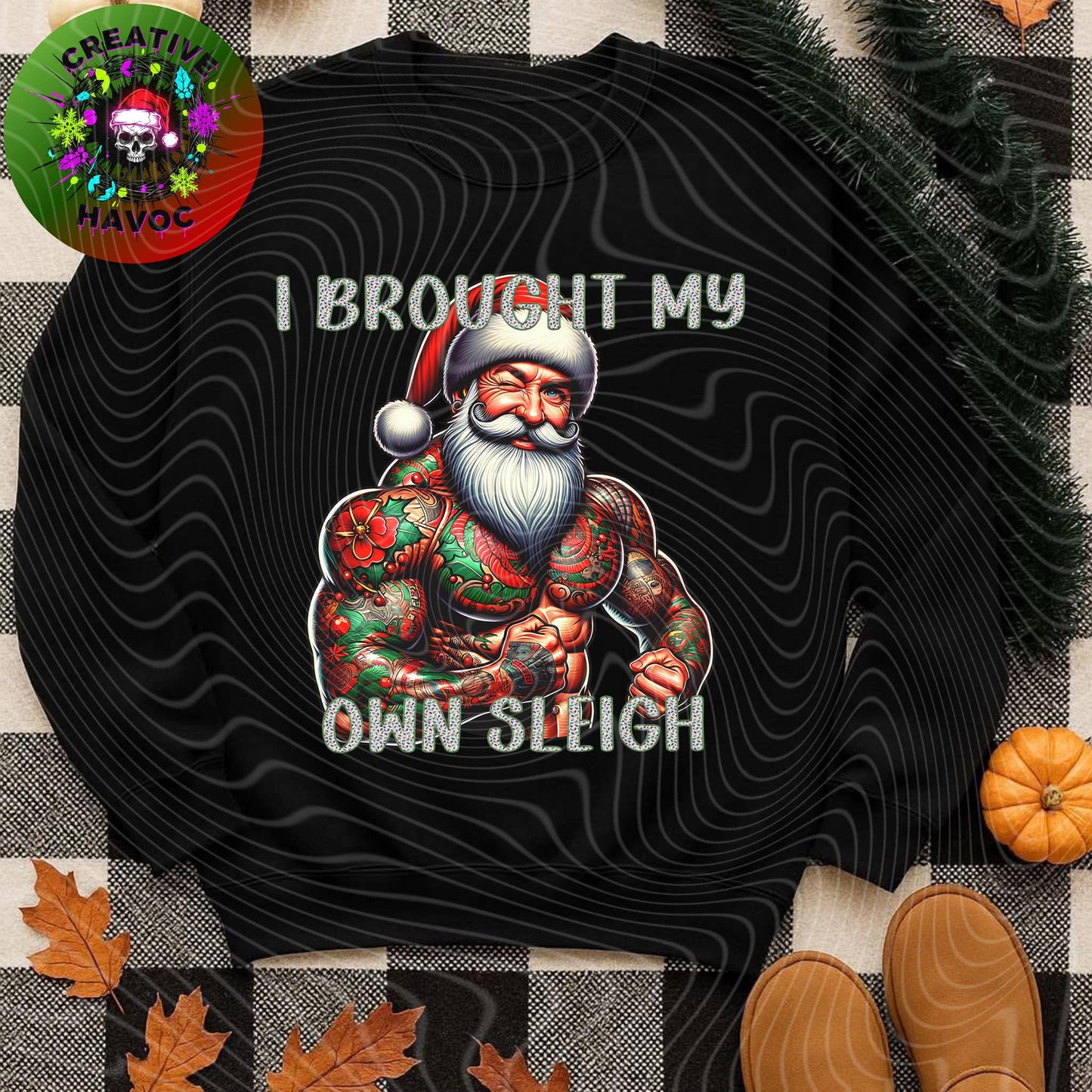 Naughty List Certified: Holiday PNG Bundle *Choose your SANTA*