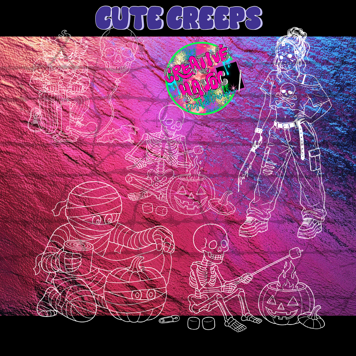 CUTE CREEPS Commercial Outline bundle