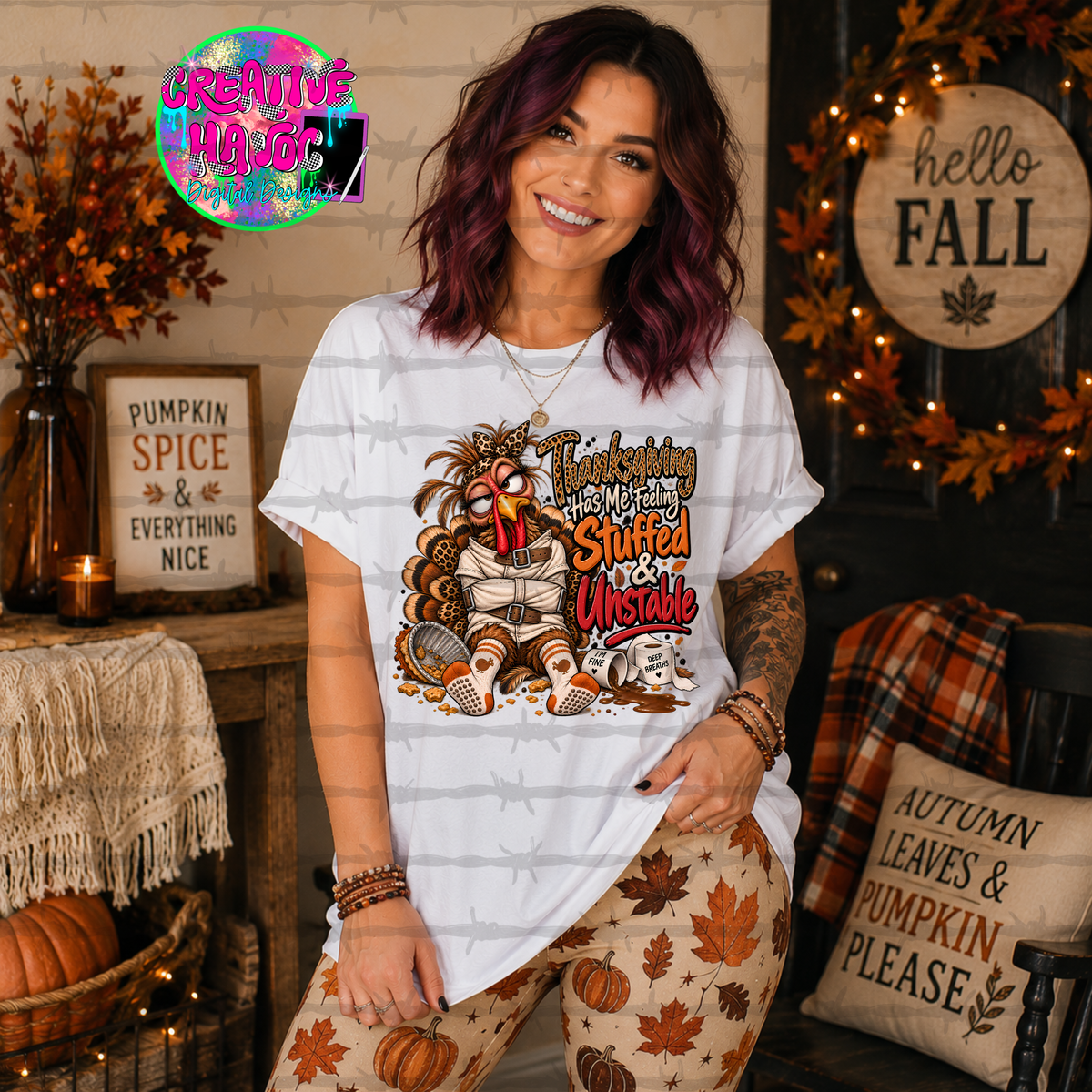 TURKEY & CHAOS CLUB PNG Collab | Fall & Thanksgiving Digital Designs