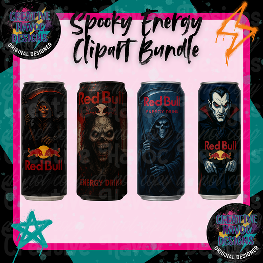 Spooky Energy Clipart Bundle – Undead Brew Edition