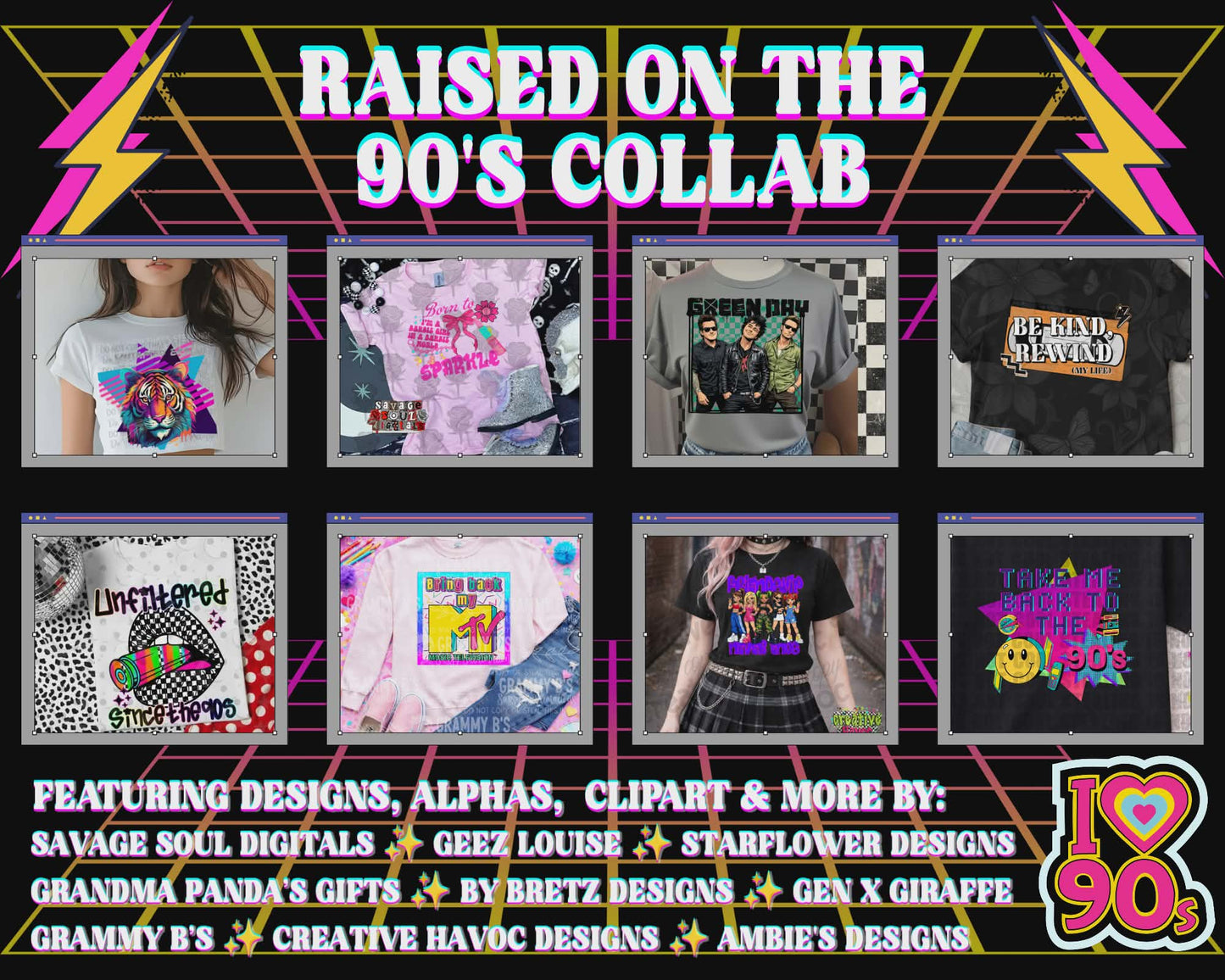 Raised on the 90s – Digital Design Collab