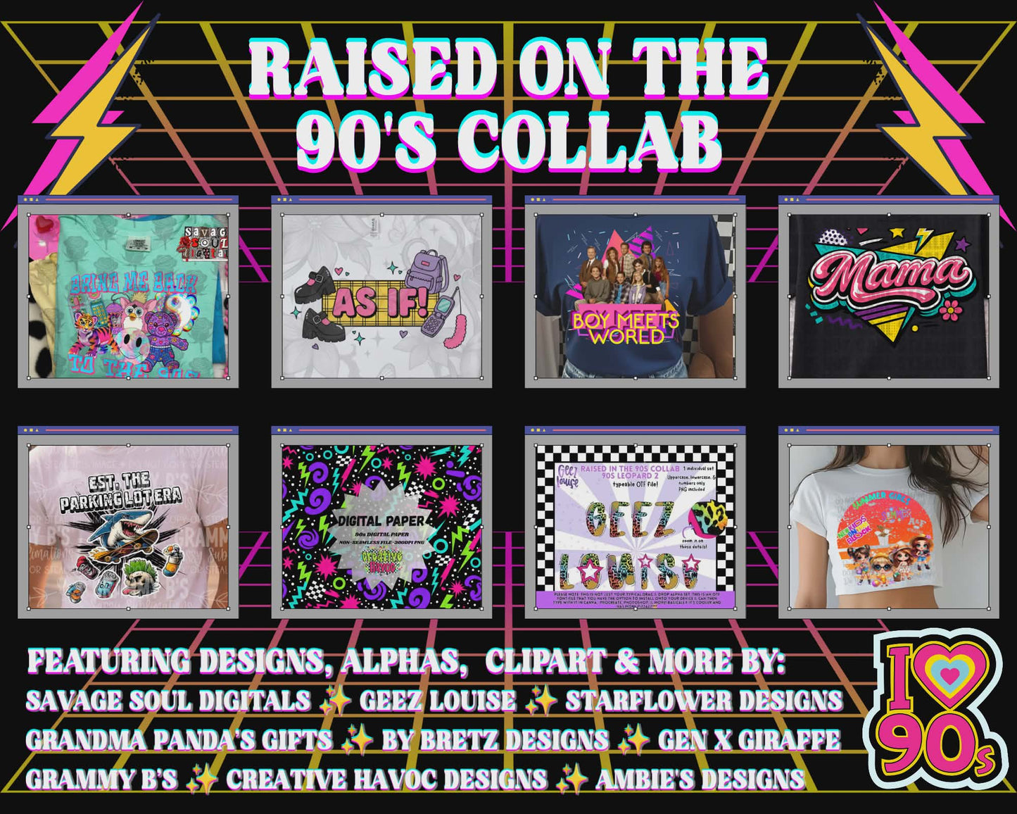 Raised on the 90s – Digital Design Collab