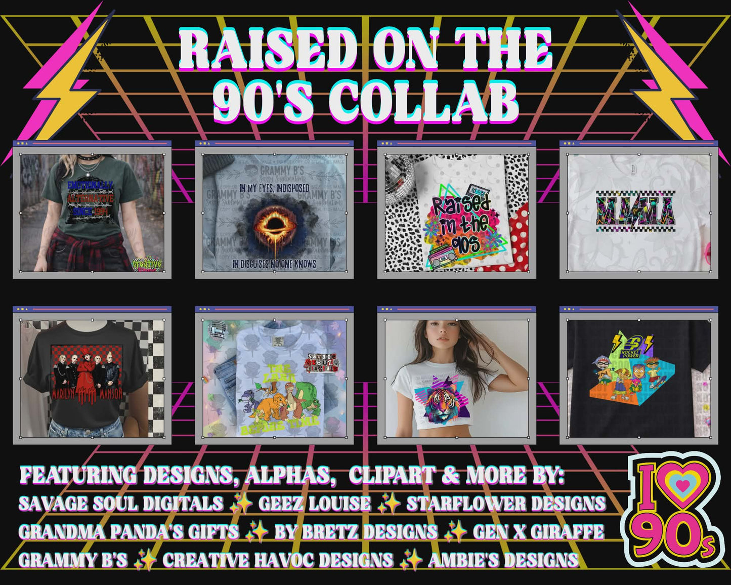 Raised on the 90s – Digital Design Collab