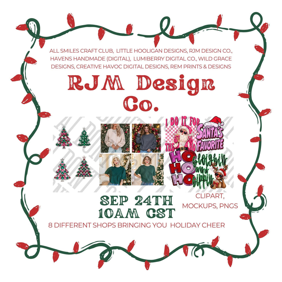 CHRISTMAS Collab | 8-Shop Christmas Digital Bundle designer preview 6