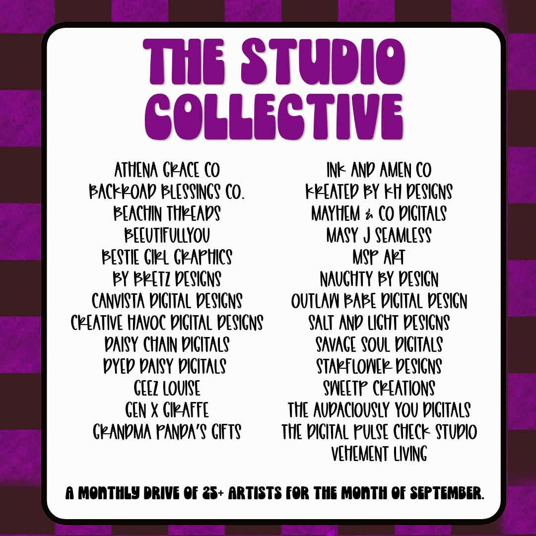 The Studio Collective SEPTEMBER monthly drive