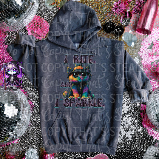 I bite and I sparkle Adult Graphic HOODIE