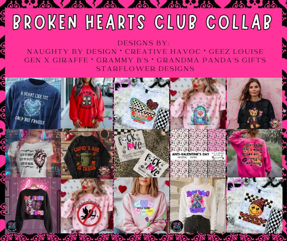 BROKEN HEARTS CLUB DIGITAL DESIGN COLLAB