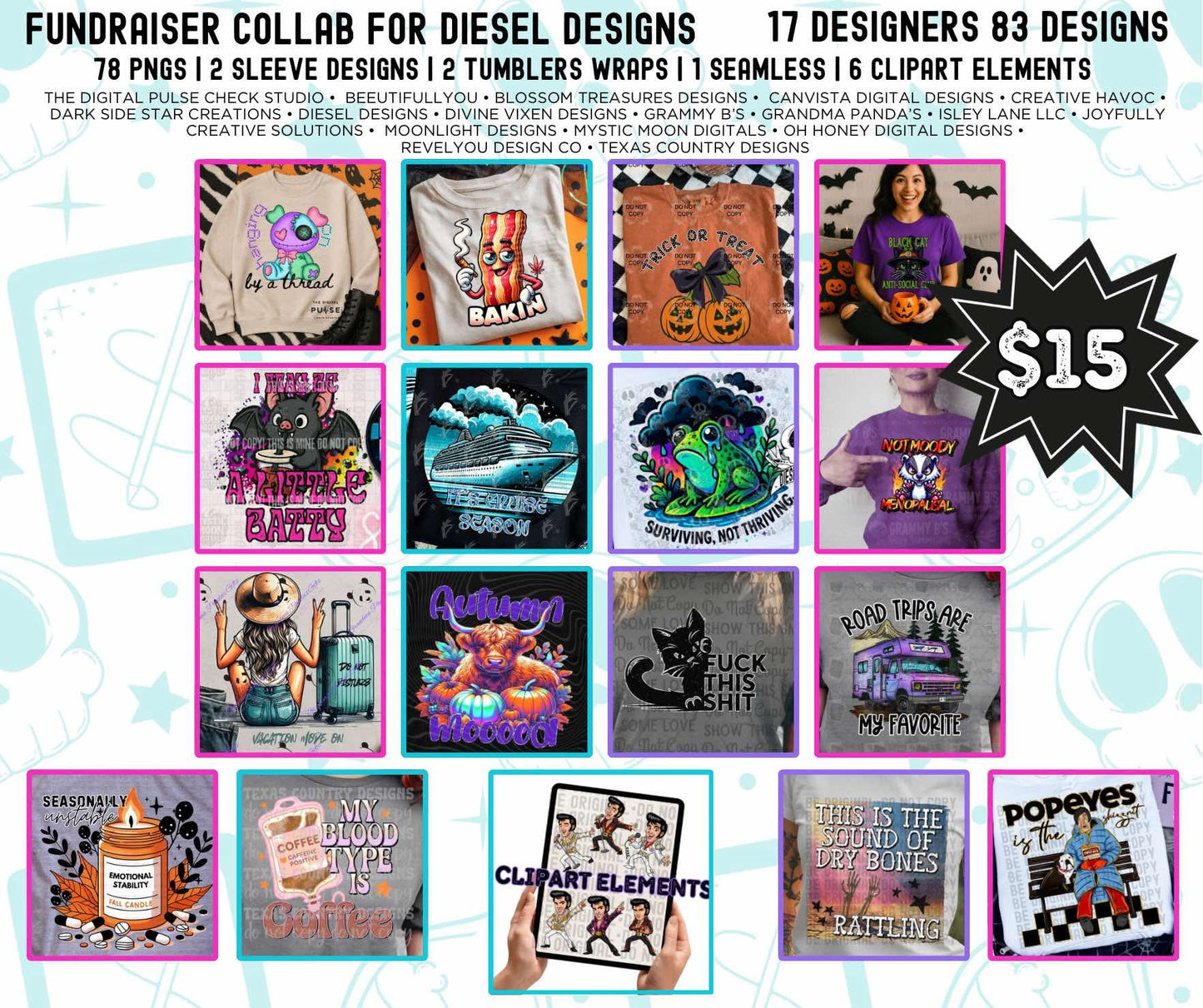 💜 Fundraiser Collab for Diesel Designs 💜