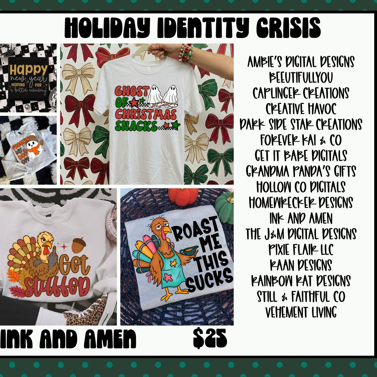 Holiday Identity Crisis Collab | Mixed Holiday Digital Design Bundle designer preview 13