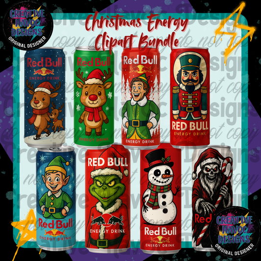 Christmas Energy Clipart Bundle – Naughty List Edition