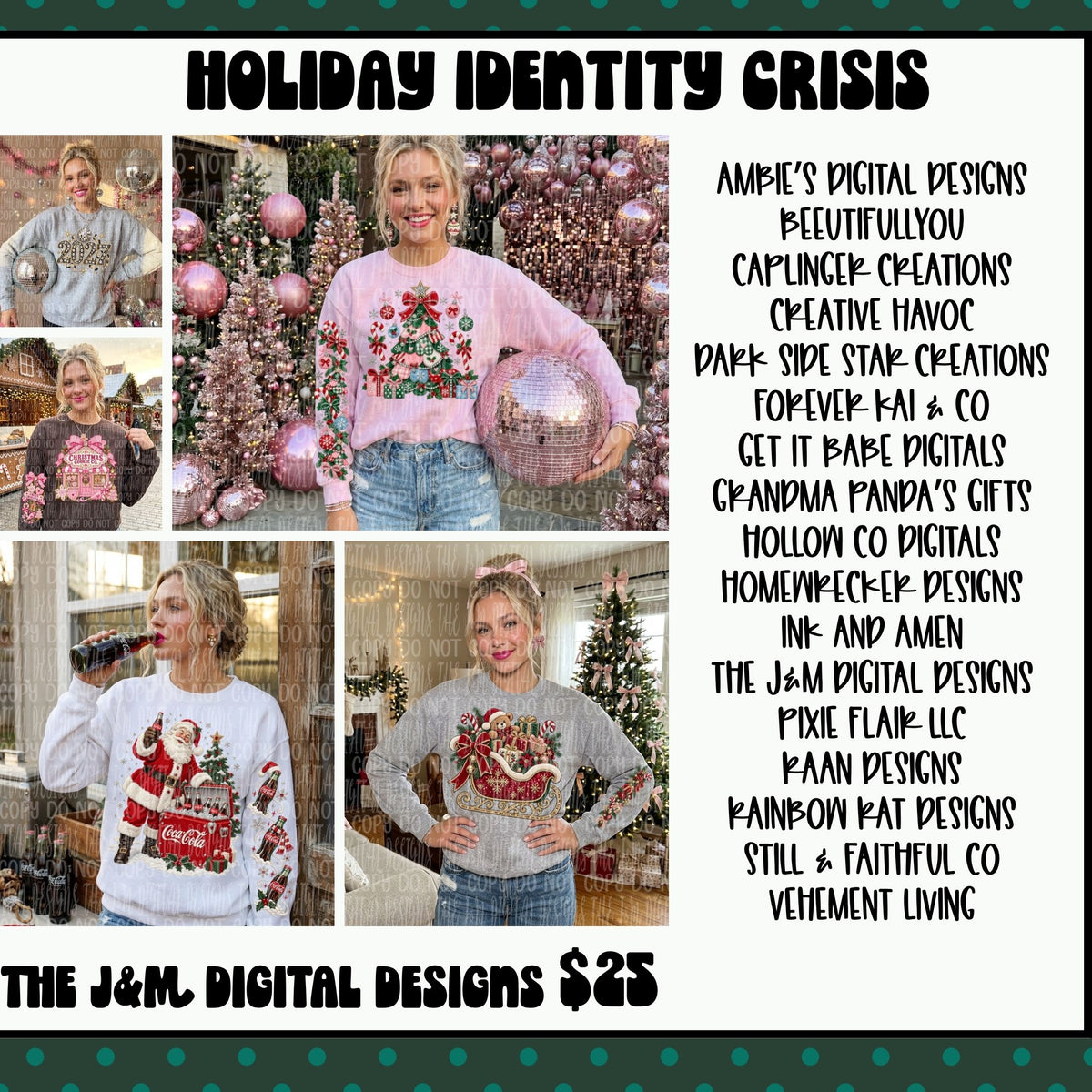 Holiday Identity Crisis Collab | Mixed Holiday Digital Design Bundle designer preview 14