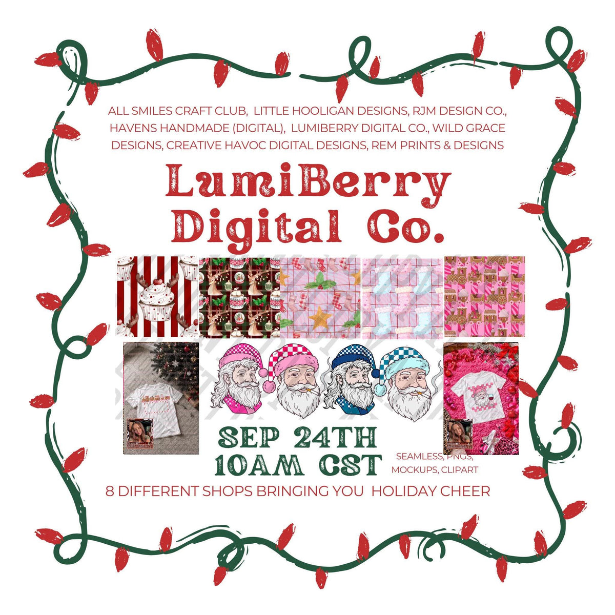 CHRISTMAS Collab | 8-Shop Christmas Digital Bundle designer preview 3