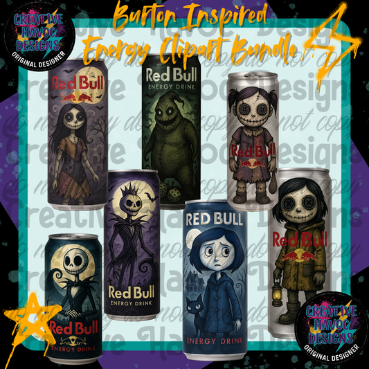 Burton Inspired Energy Clipart Bundle