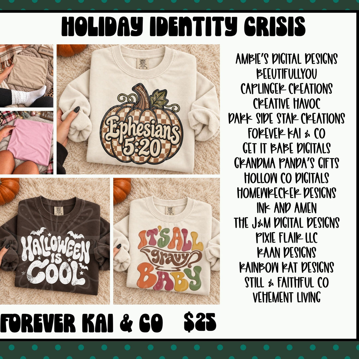 Holiday Identity Crisis Collab | Mixed Holiday Digital Design Bundle designer preview 16