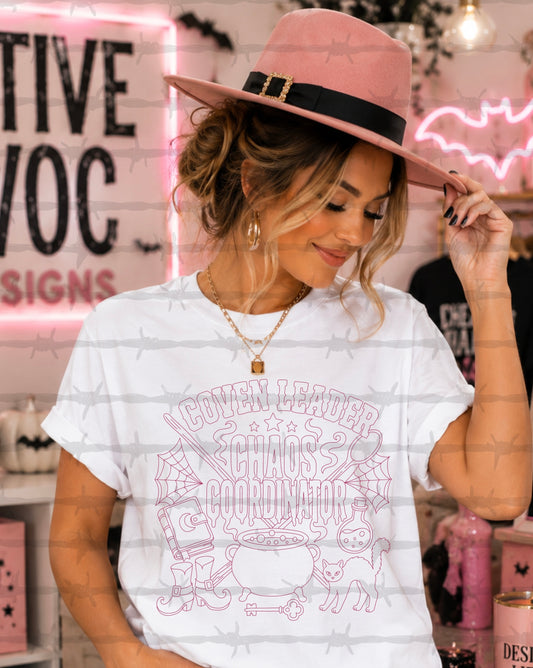 Coven Leader commercial-use colorable PNG outline preview