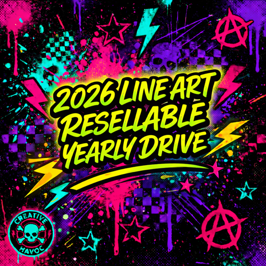 2026 YEARLY LINE ART DRIVE