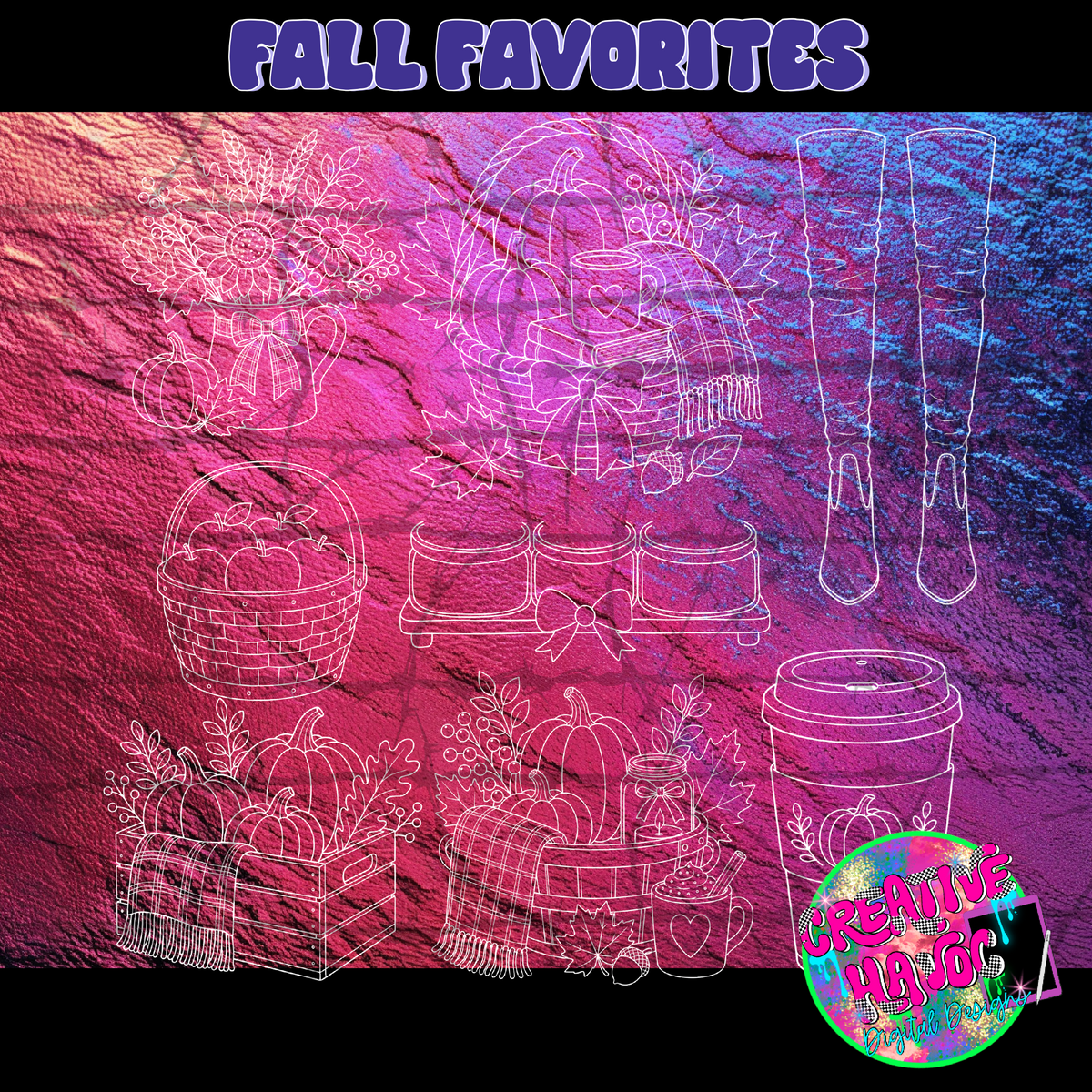 FALL FAVORITES Commercial Outline bundle