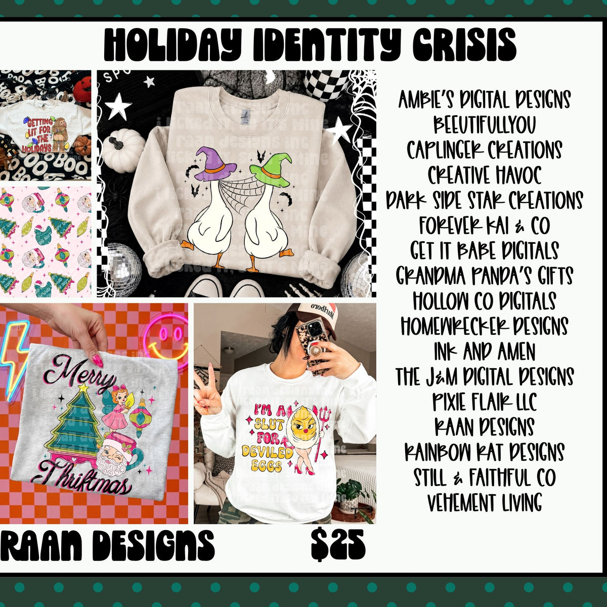 Holiday Identity Crisis Collab | Mixed Holiday Digital Design Bundle designer preview 18