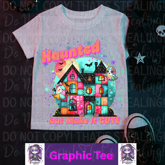 Haunted but make it cute Kid Tee