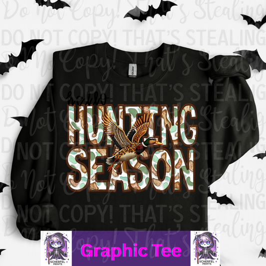 Hunting Season Adult Graphic CREWNECK
