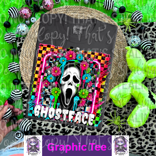 Floral G.F. Slasher Adult Graphic Tee