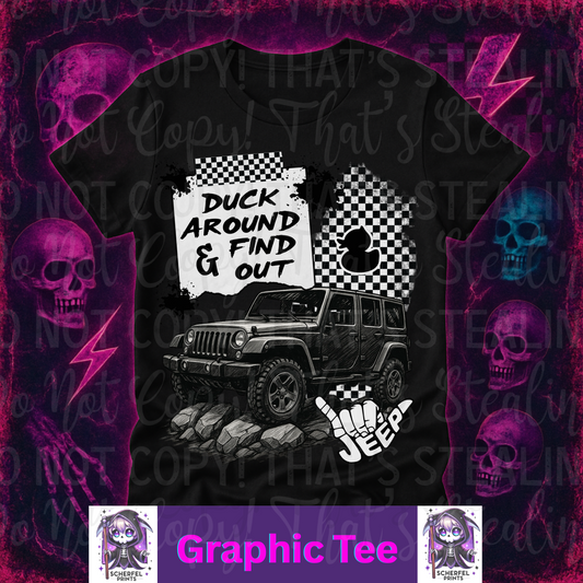 Duck around & Fund out Adult Graphic Tee