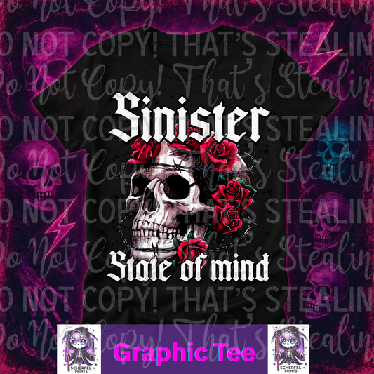 Sinister State of Mind Adult Graphic Tee
