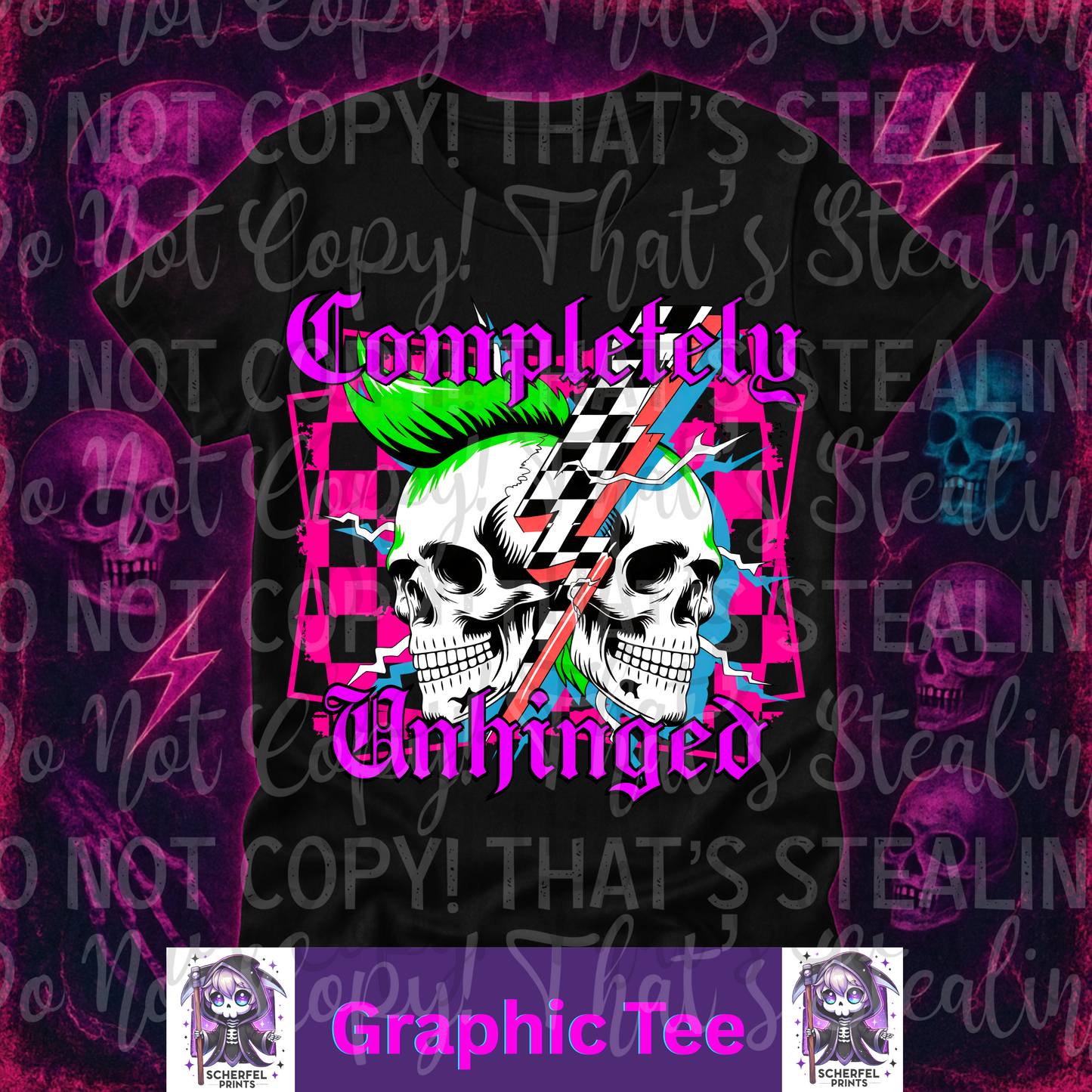 Completely unhinged Adult Graphic Tee