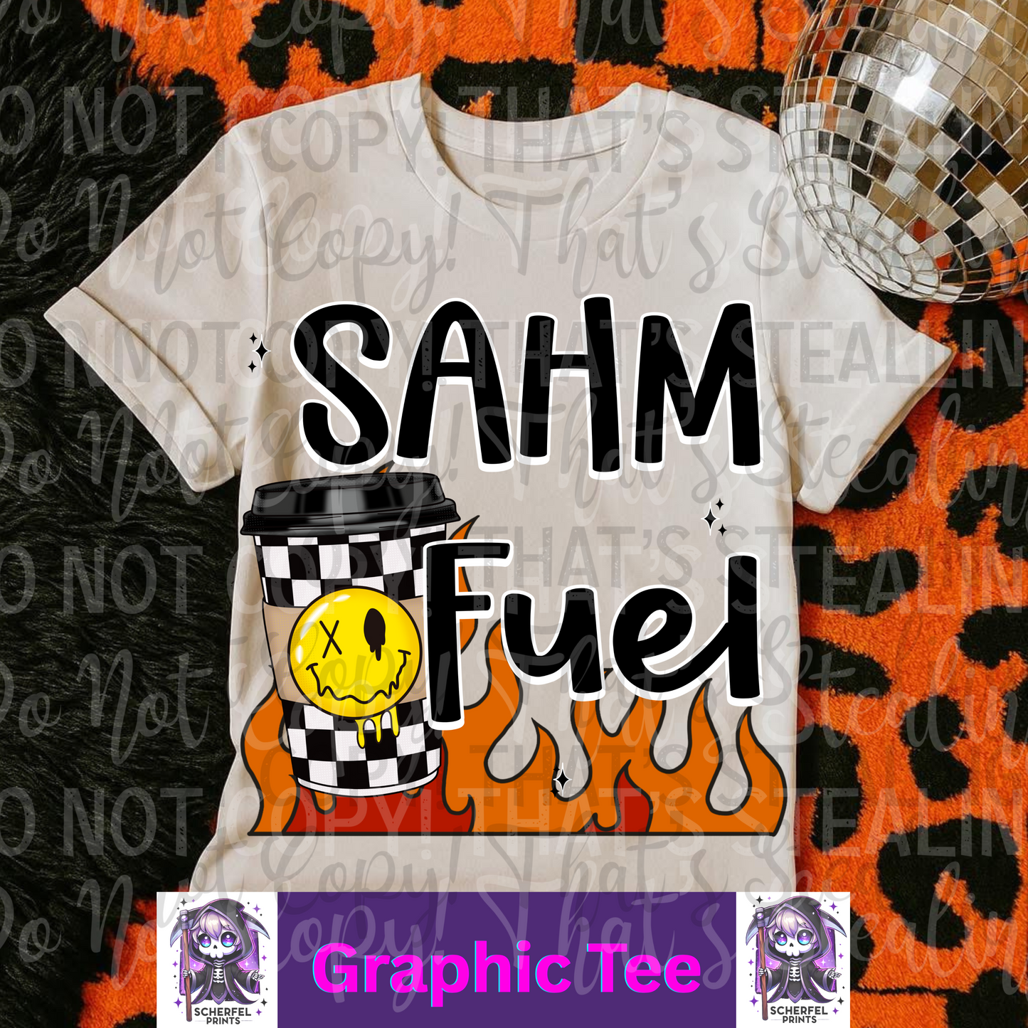 SAHM Fuel coffee Adult Graphic Tee