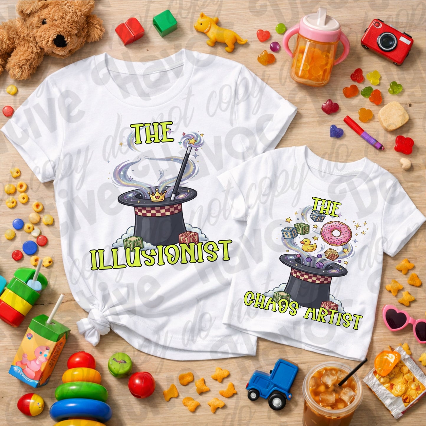 Mommy & Me Chaos Crew PNG Bundle | Matching Mom & Mini Designs | DTF Ready | Kids & Adult Shirt Designs