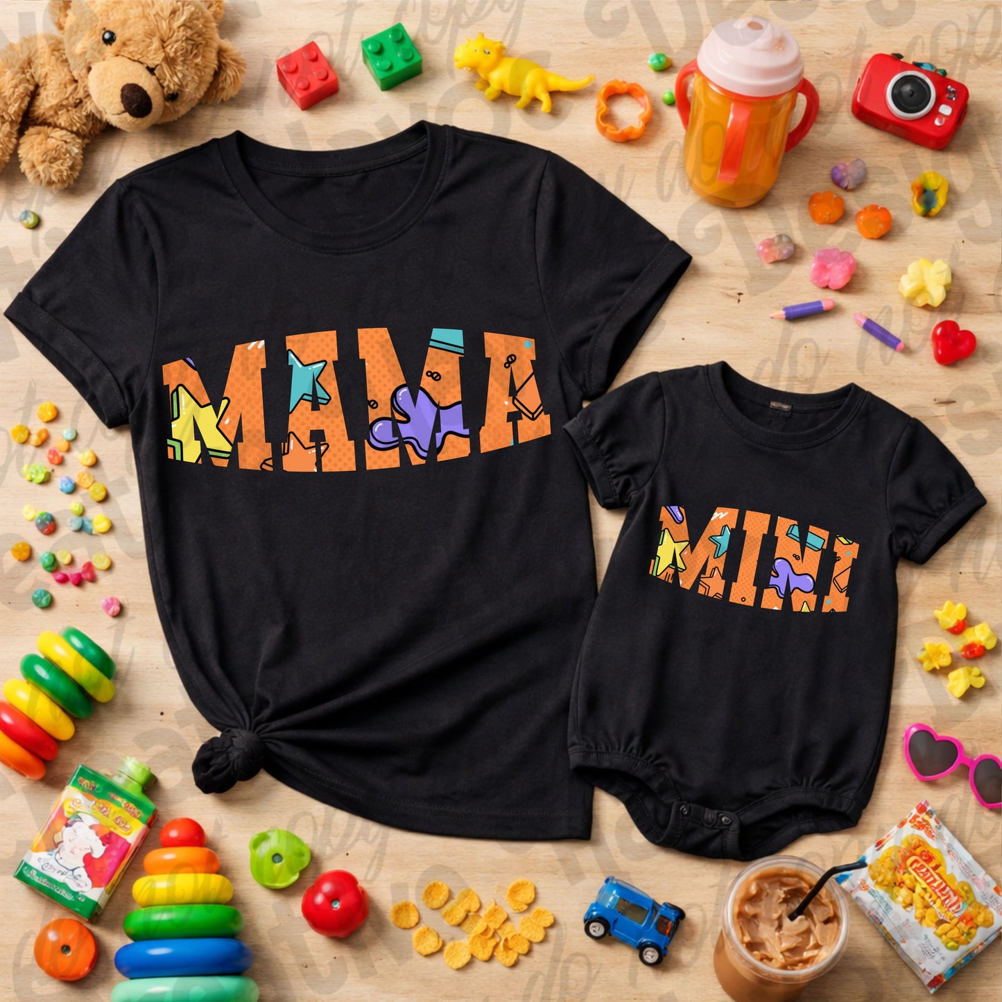 Mommy & Me Chaos Crew PNG Bundle | Matching Mom & Mini Designs | DTF Ready | Kids & Adult Shirt Designs