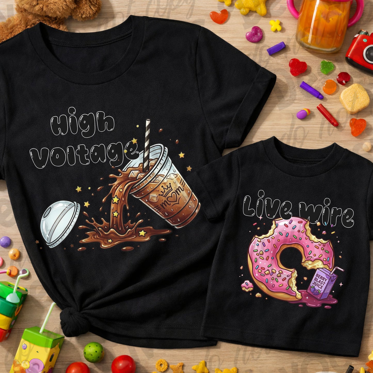 Mommy & Me Chaos Crew PNG Bundle | Matching Mom & Mini Designs | DTF Ready | Kids & Adult Shirt Designs