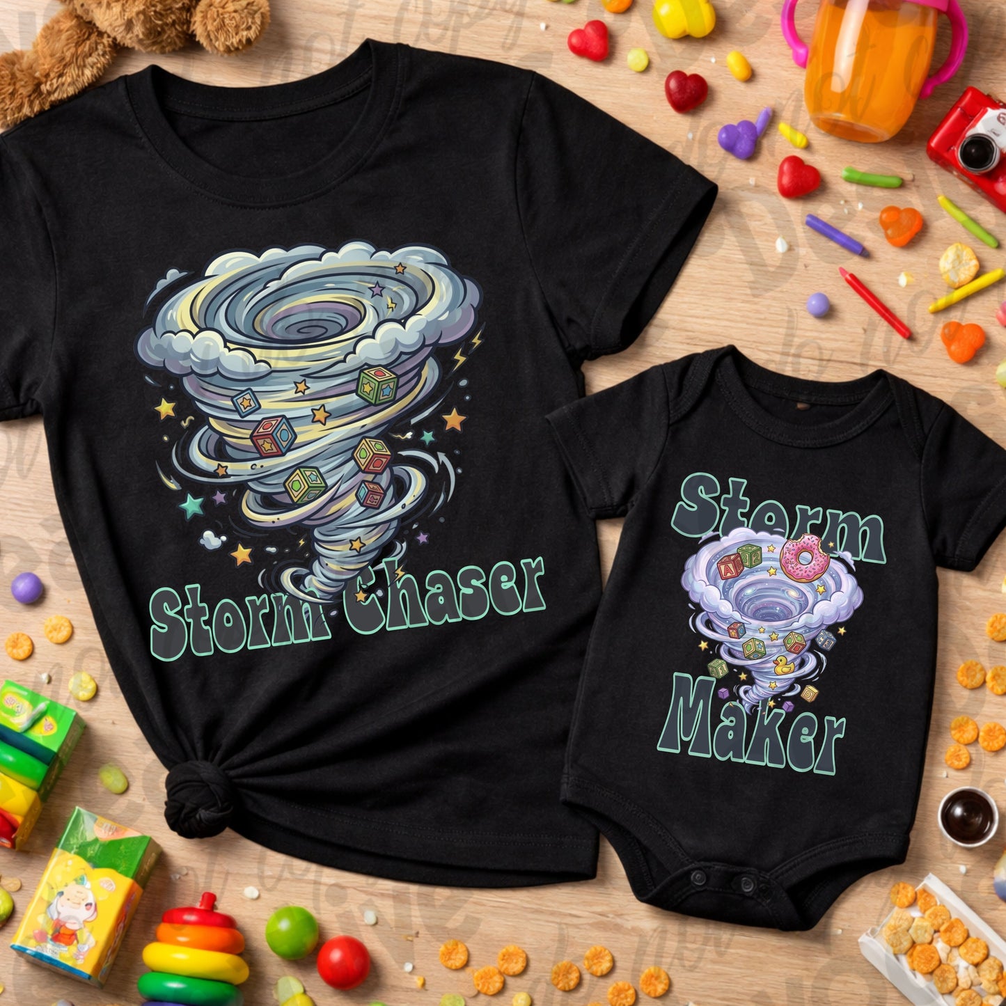 Mommy & Me Chaos Crew PNG Bundle | Matching Mom & Mini Designs | DTF Ready | Kids & Adult Shirt Designs